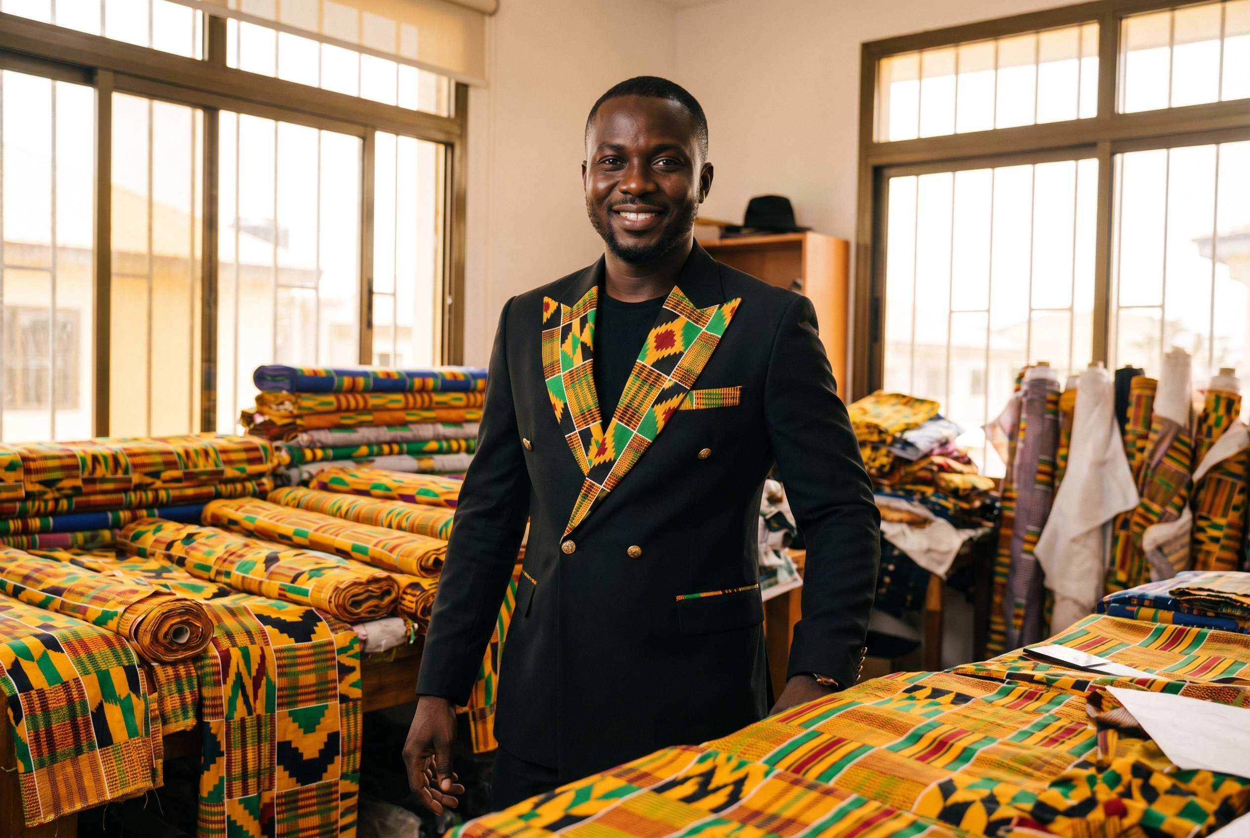 Kwame: The Accra Kente Master Who Weaves Memory into Cloth